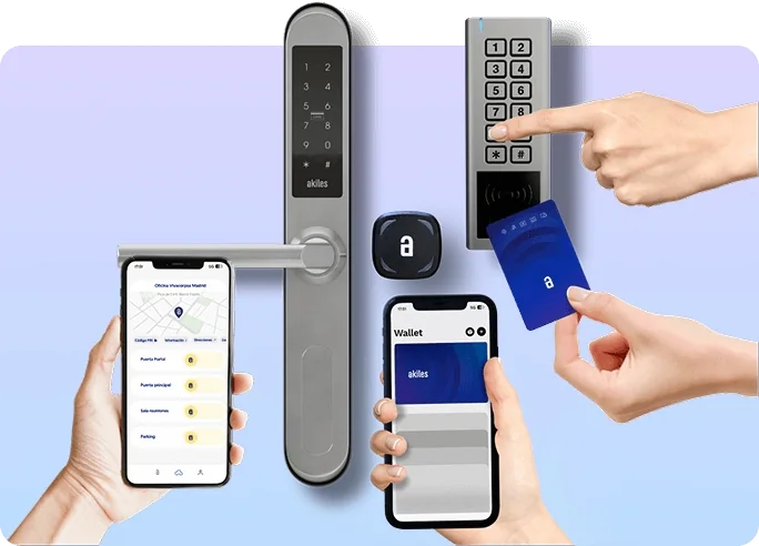 Toegang met app, webapp, pincode en NFC-kaart